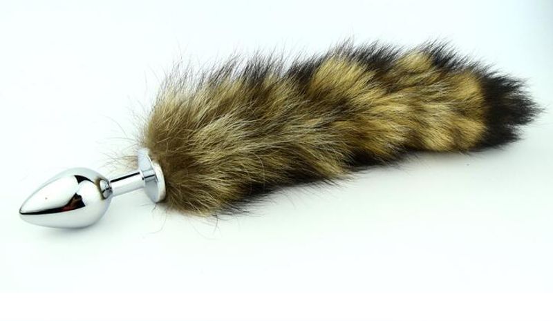 Erotic - Foxtail - Hale med Buttplug i Metall L