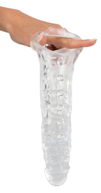 Crystal Clear - Penishylse med kulering - Gjennomsiktig