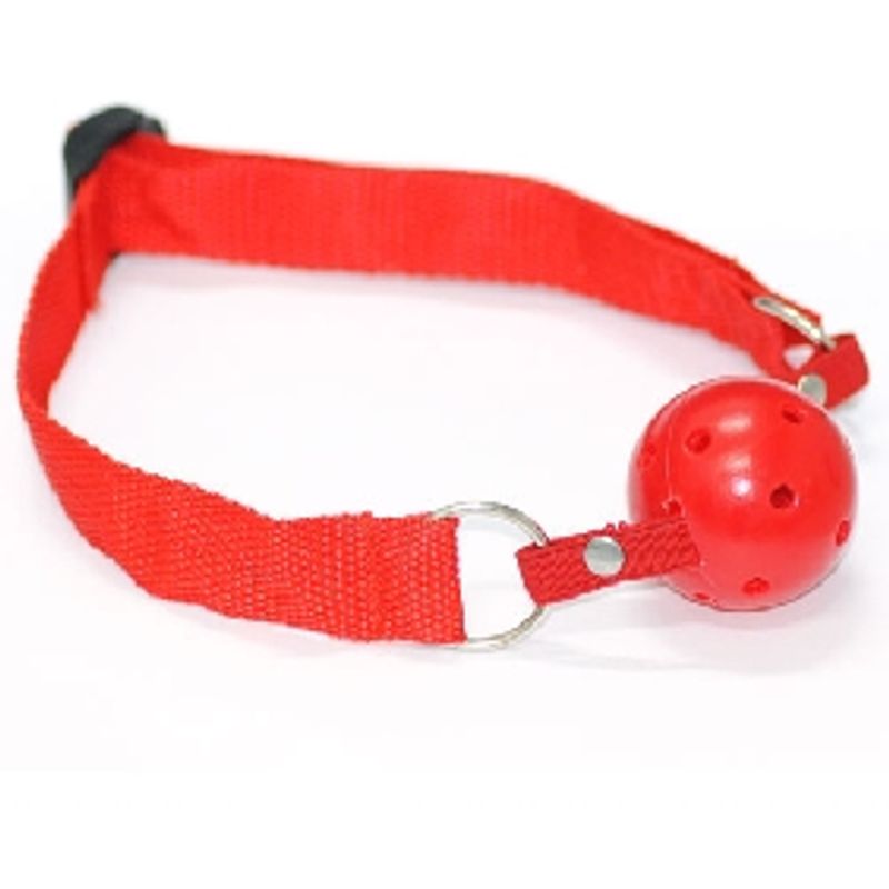 Erotic - Ballgag med pustehull - sort - rosa - rød