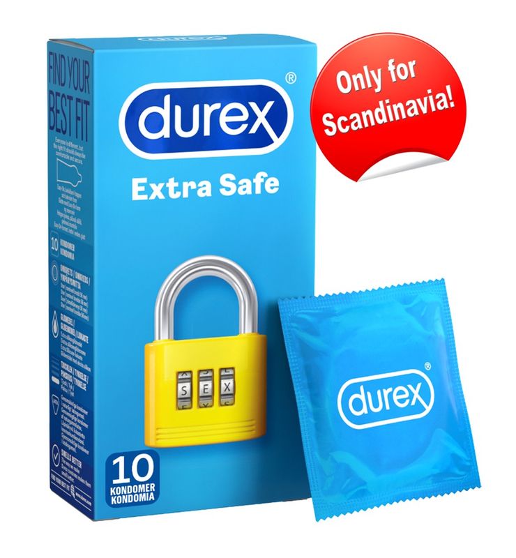 Durex - Extra Safe kondomer 56mm - 10pk