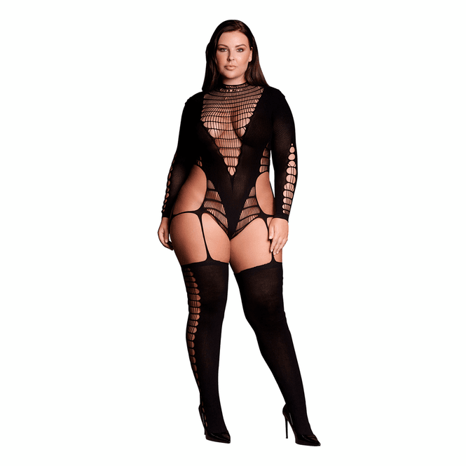 Hovedbilde Le Desir - Bodystocking with Turtleneck - Plus ...