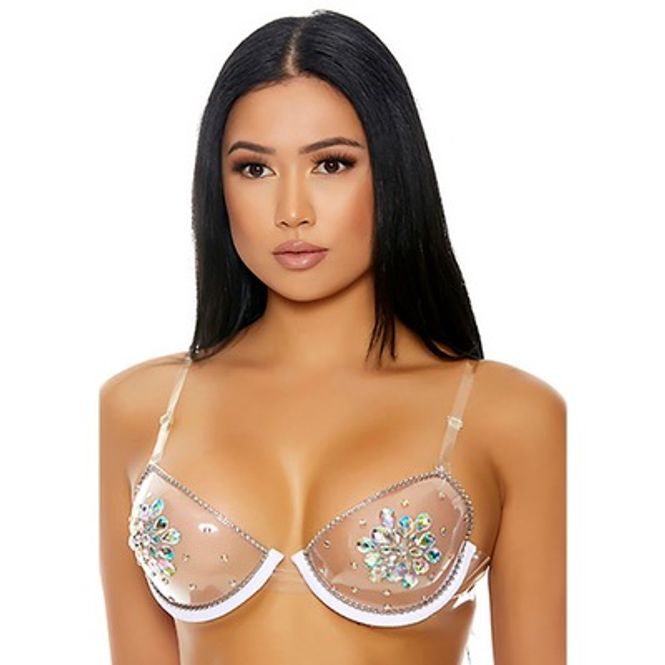 Hovedbilde Clear Things Up - Rhinestone Bra - One Size