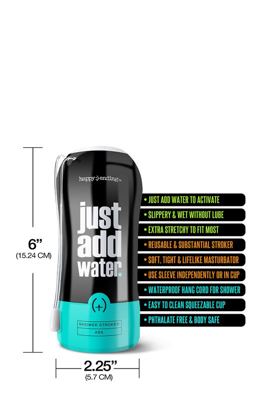 HAPPY ENDING SHOWER STROKER - Selvsmørende ASS