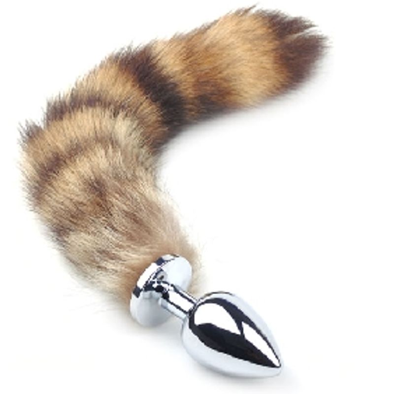 Erotic - Foxtail - Hale med Buttplug i Metall L