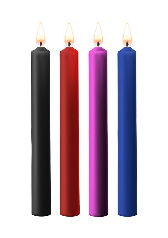 Teasing Wax Candles  - 4 Pieces - MIX