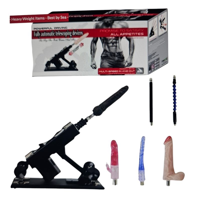 Liten sexmaskin med 6 tilbehør