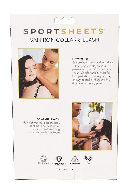 SPORTSHEETS SAFFRON LEASH & COLLAR