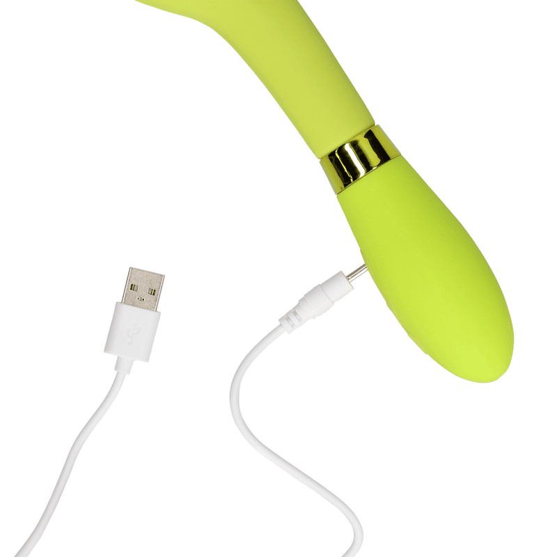 LOVELINE - Silicone G-Spot Vibrator - Lime Passion