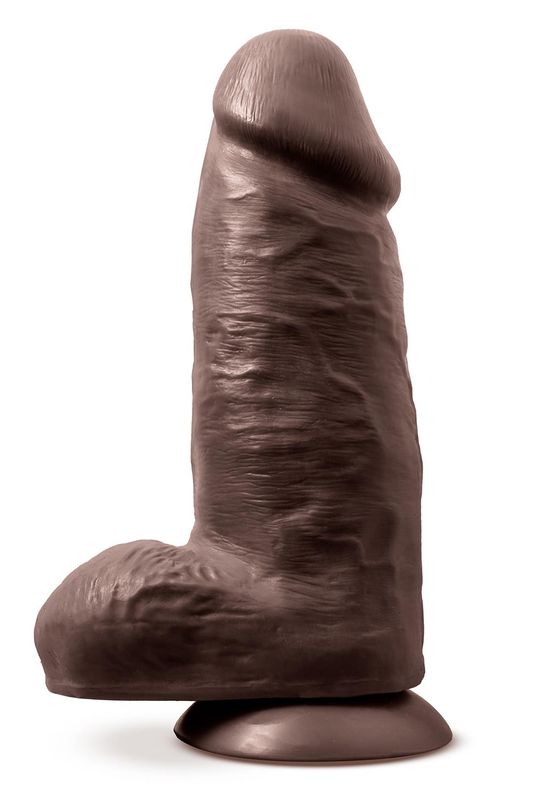 AU NATUREL CHUB 10 INCH DILDO CHOCOLATE