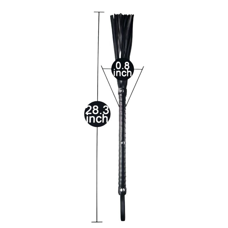 Whip - flogger - SORT PVC pisk 70cm