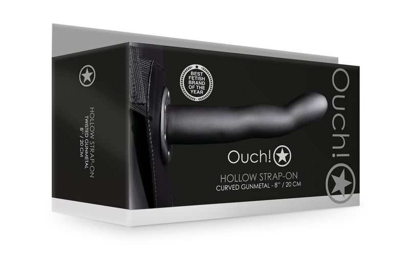 OUCH! - Curved Hollow Strap-On - 8