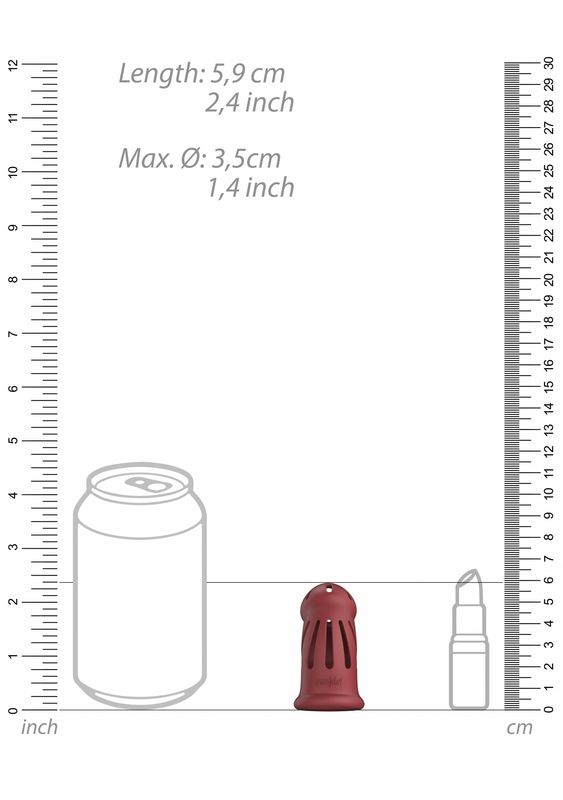 MAN CAGE - MODEL 28 - KUKLÅS UTEN LÅS - RØD
