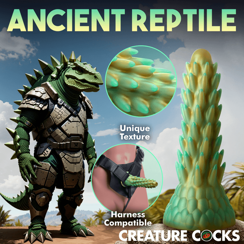 Creature Cocks - Stegosaurus - Spiky Reptile Silicone Dildo
