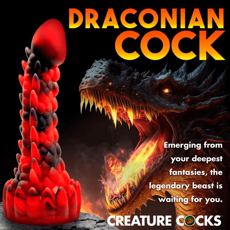 Creature Cocks - Demon Rising - Scaly Dragon Silicone Dildo